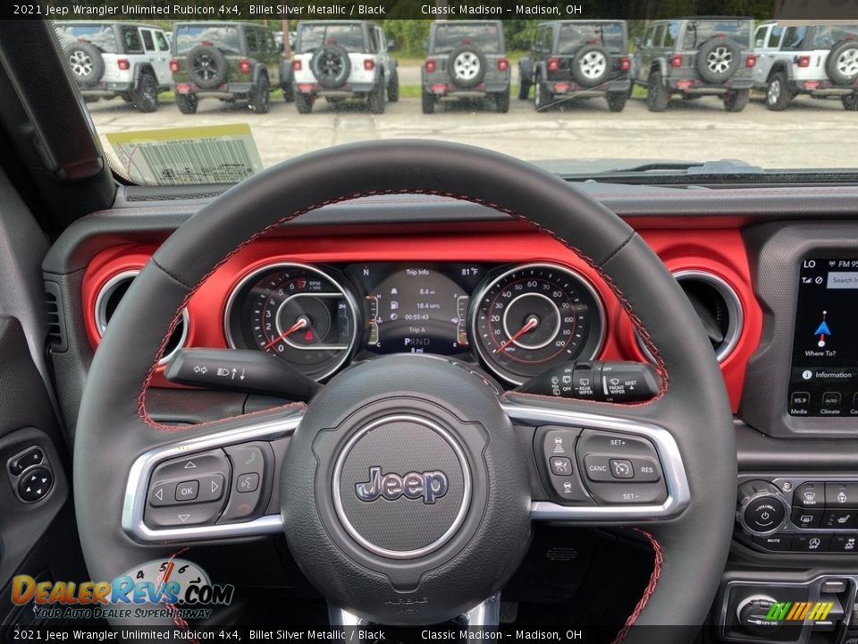 2021 Jeep Wrangler Unlimited Rubicon 4x4 Steering Wheel Photo #5