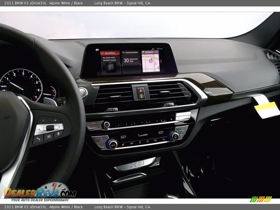 2021 BMW X3 sDrive30i Alpine White / Black Photo #6