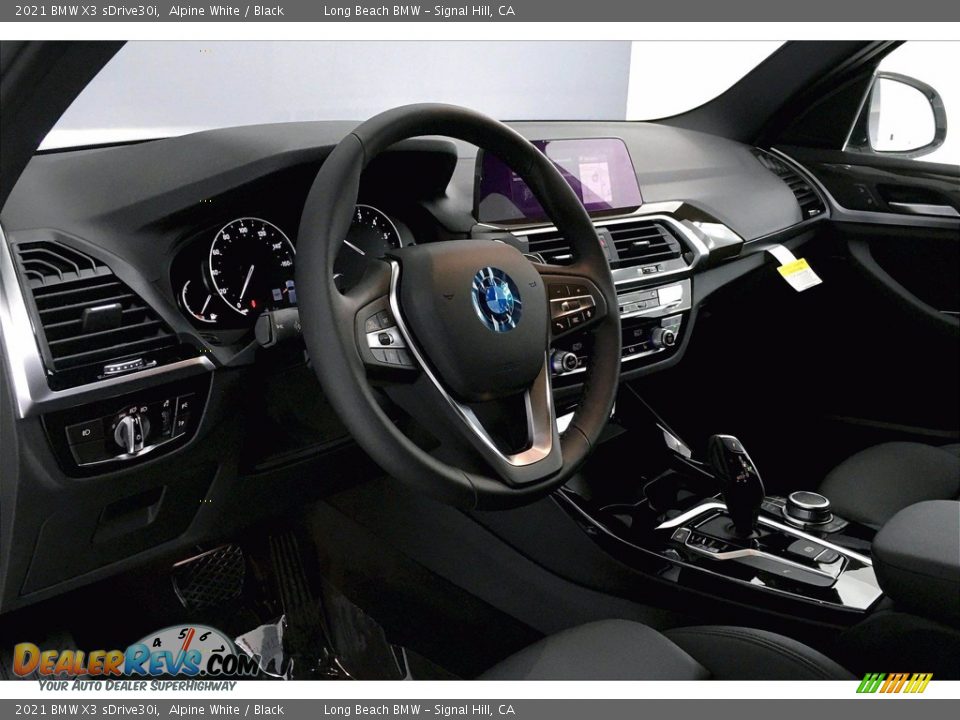 2021 BMW X3 sDrive30i Alpine White / Black Photo #7