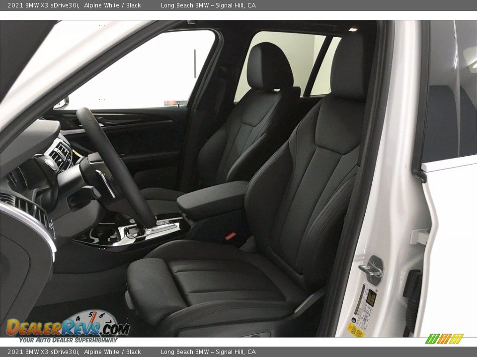 2021 BMW X3 sDrive30i Alpine White / Black Photo #9
