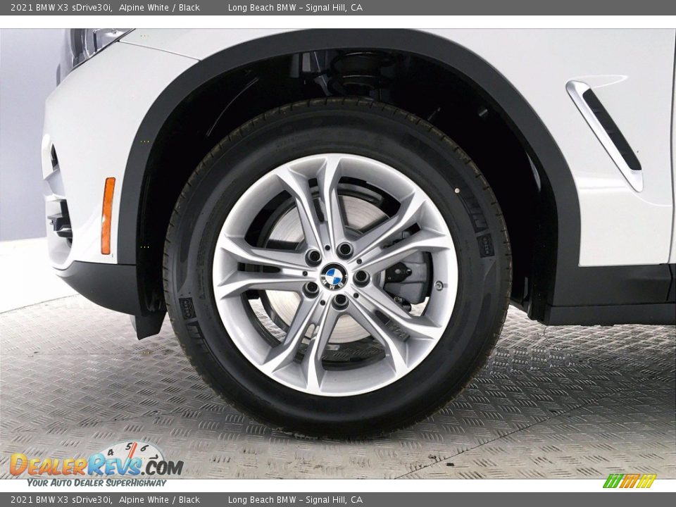 2021 BMW X3 sDrive30i Alpine White / Black Photo #12