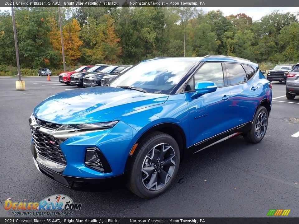 2021 Chevrolet Blazer RS AWD Bright Blue Metallic / Jet Black Photo #1