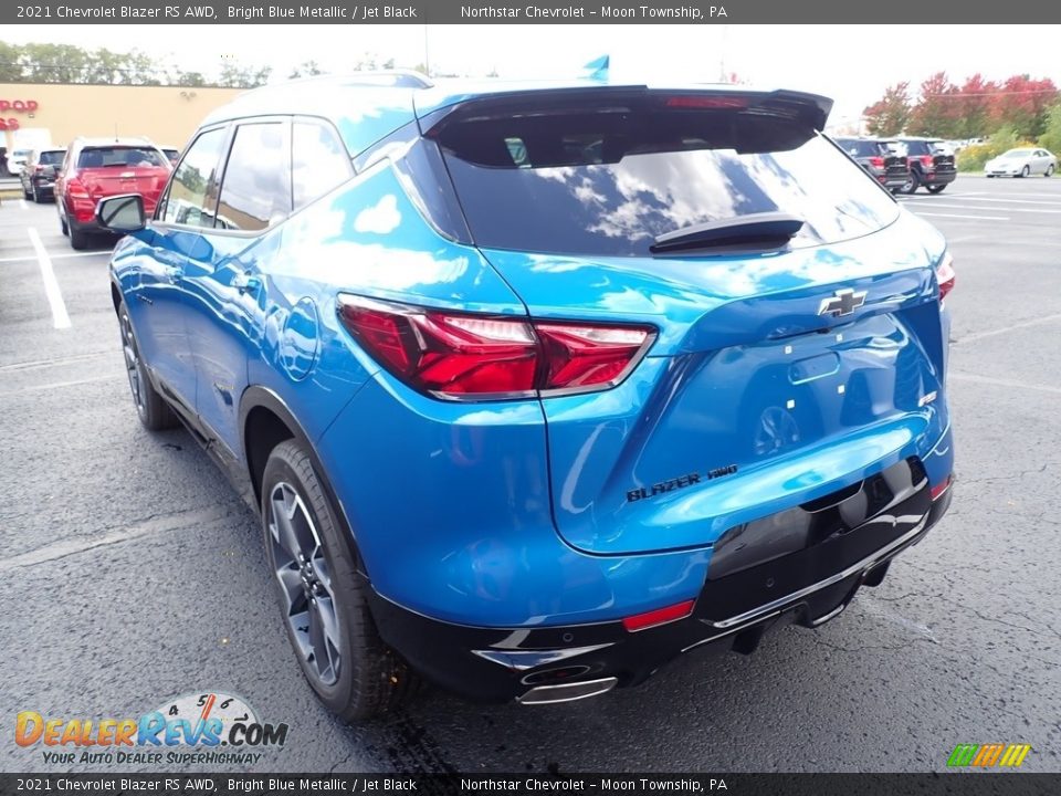 2021 Chevrolet Blazer RS AWD Bright Blue Metallic / Jet Black Photo #4