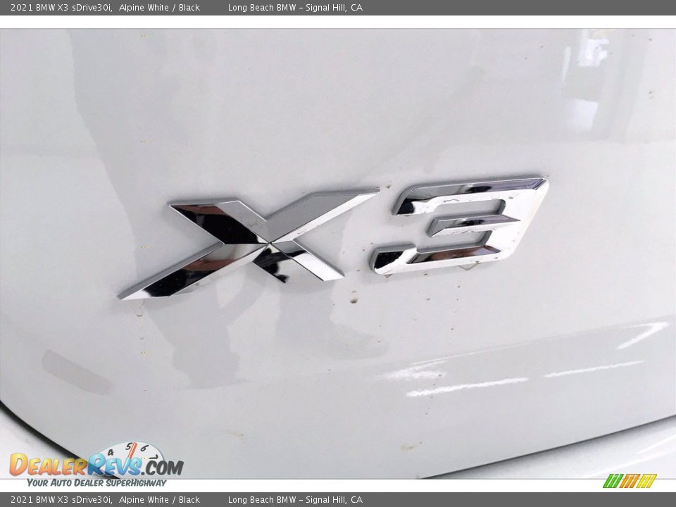 2021 BMW X3 sDrive30i Alpine White / Black Photo #16