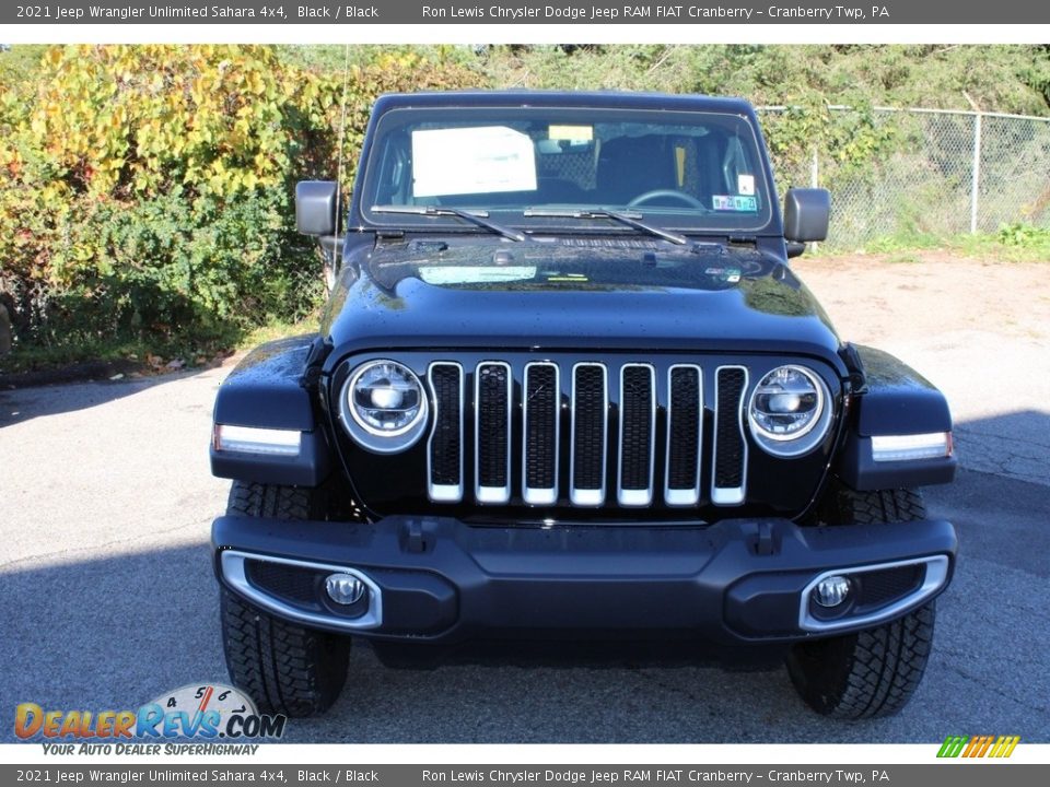 2021 Jeep Wrangler Unlimited Sahara 4x4 Black / Black Photo #2