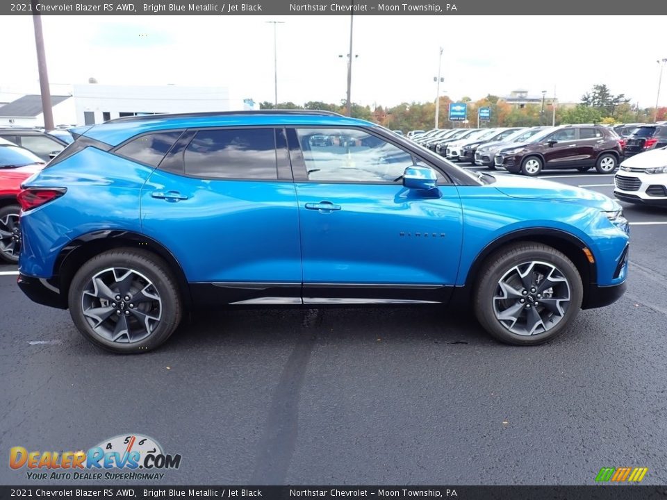 2021 Chevrolet Blazer RS AWD Bright Blue Metallic / Jet Black Photo #7