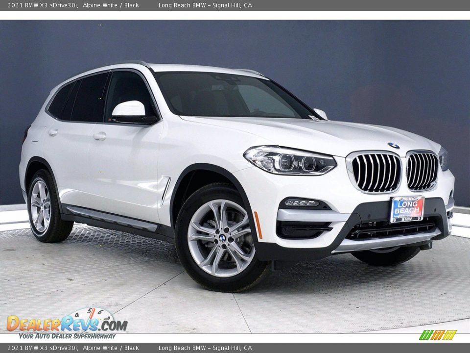 2021 BMW X3 sDrive30i Alpine White / Black Photo #19
