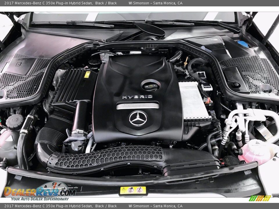 2017 Mercedes-Benz C 350e Plug-in Hybrid Sedan Black / Black Photo #9