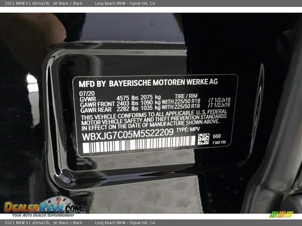 2021 BMW X1 sDrive28i Jet Black / Black Photo #18