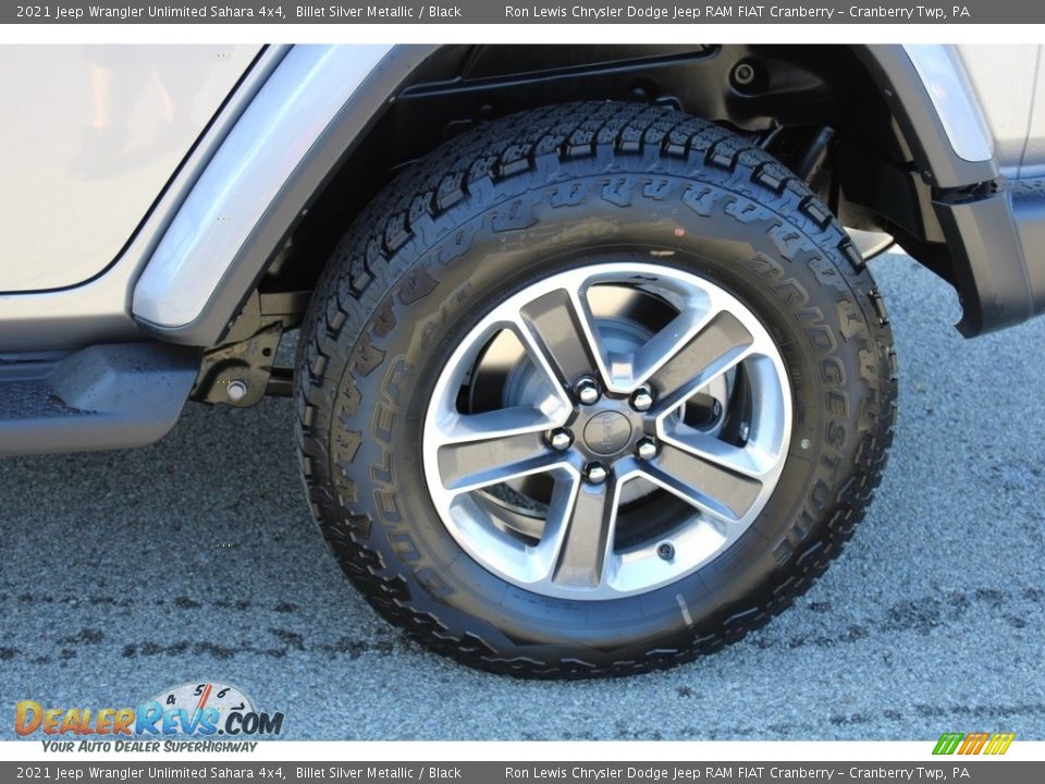 2021 Jeep Wrangler Unlimited Sahara 4x4 Billet Silver Metallic / Black Photo #10
