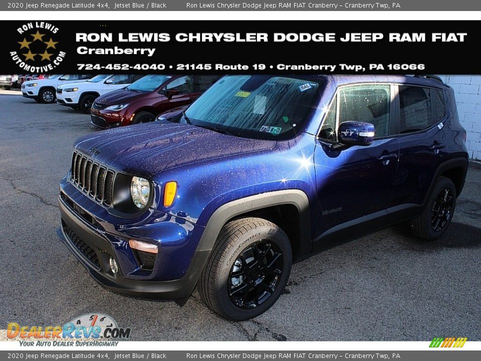 2020 Jeep Renegade Latitude 4x4 Jetset Blue / Black Photo #1