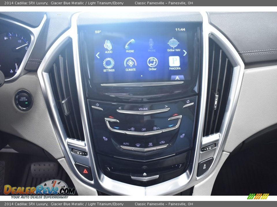 2014 Cadillac SRX Luxury Glacier Blue Metallic / Light Titanium/Ebony Photo #14