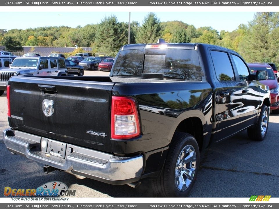 2021 Ram 1500 Big Horn Crew Cab 4x4 Diamond Black Crystal Pearl / Black Photo #5