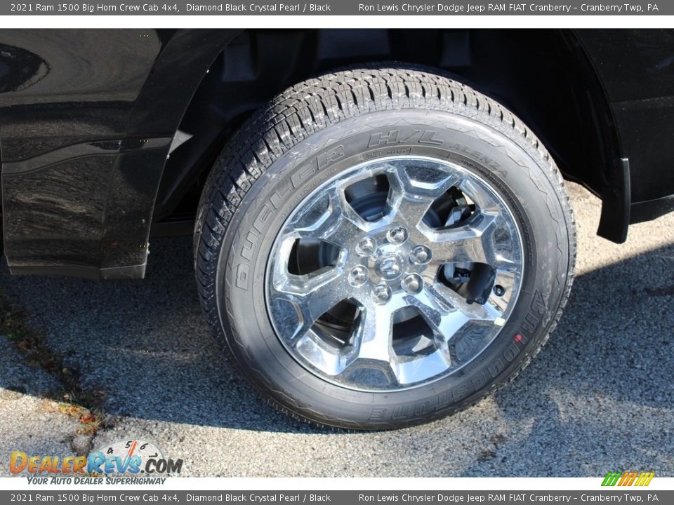 2021 Ram 1500 Big Horn Crew Cab 4x4 Diamond Black Crystal Pearl / Black Photo #9