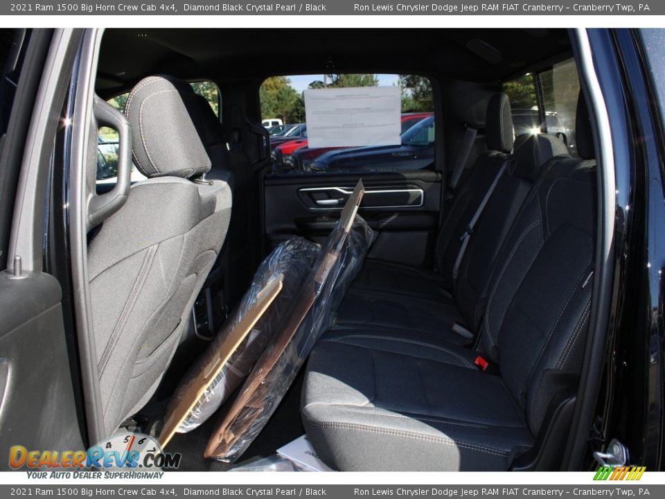 2021 Ram 1500 Big Horn Crew Cab 4x4 Diamond Black Crystal Pearl / Black Photo #13