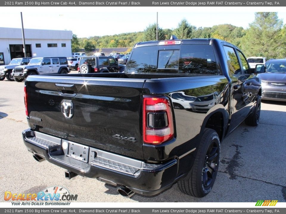 2021 Ram 1500 Big Horn Crew Cab 4x4 Diamond Black Crystal Pearl / Black Photo #5