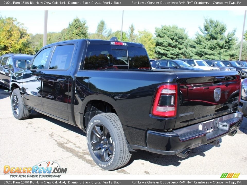 2021 Ram 1500 Big Horn Crew Cab 4x4 Diamond Black Crystal Pearl / Black Photo #7