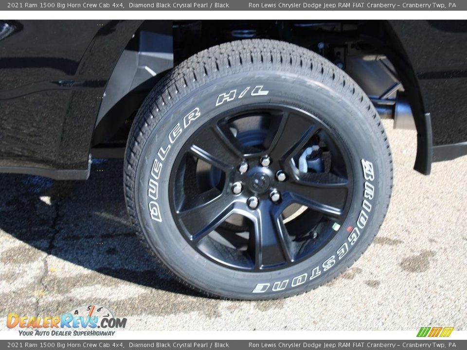 2021 Ram 1500 Big Horn Crew Cab 4x4 Diamond Black Crystal Pearl / Black Photo #9