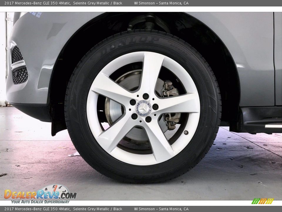 2017 Mercedes-Benz GLE 350 4Matic Selenite Grey Metallic / Black Photo #8