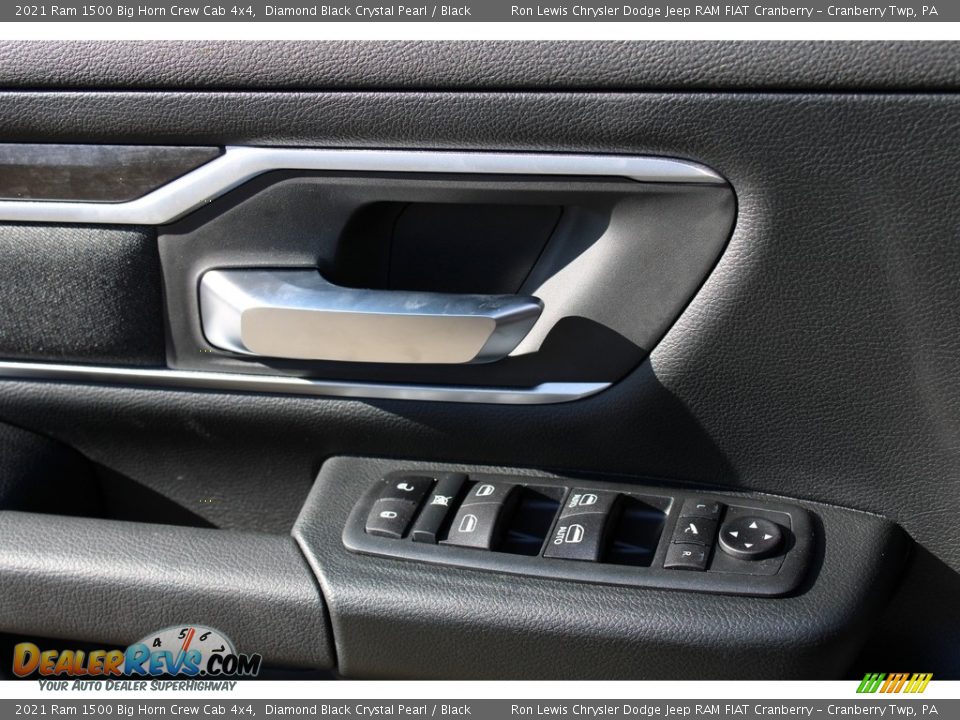 2021 Ram 1500 Big Horn Crew Cab 4x4 Diamond Black Crystal Pearl / Black Photo #14