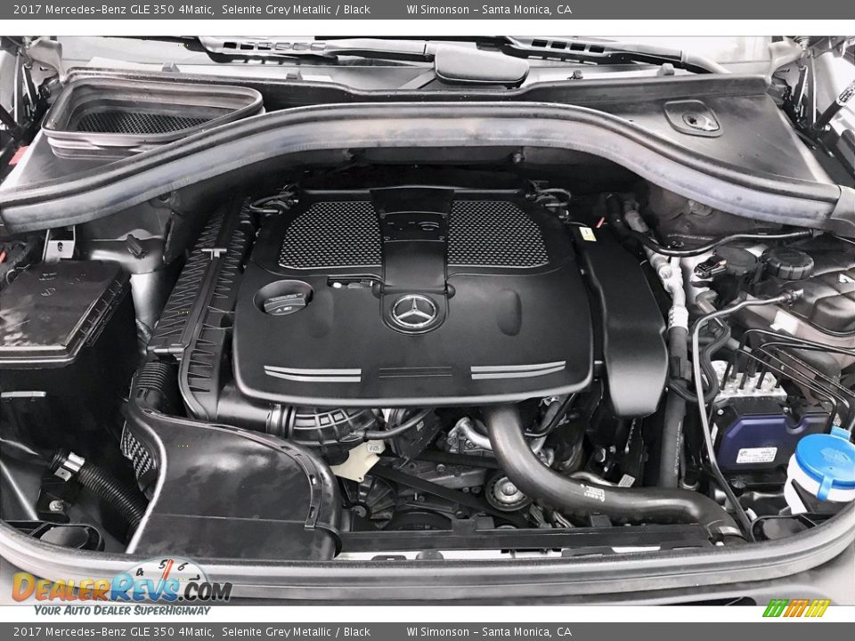 2017 Mercedes-Benz GLE 350 4Matic Selenite Grey Metallic / Black Photo #9