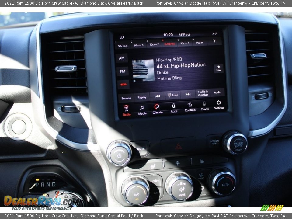 2021 Ram 1500 Big Horn Crew Cab 4x4 Diamond Black Crystal Pearl / Black Photo #15