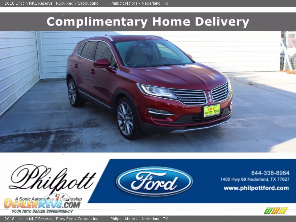2018 Lincoln MKC Reserve Ruby Red / Cappuccino Photo #1
