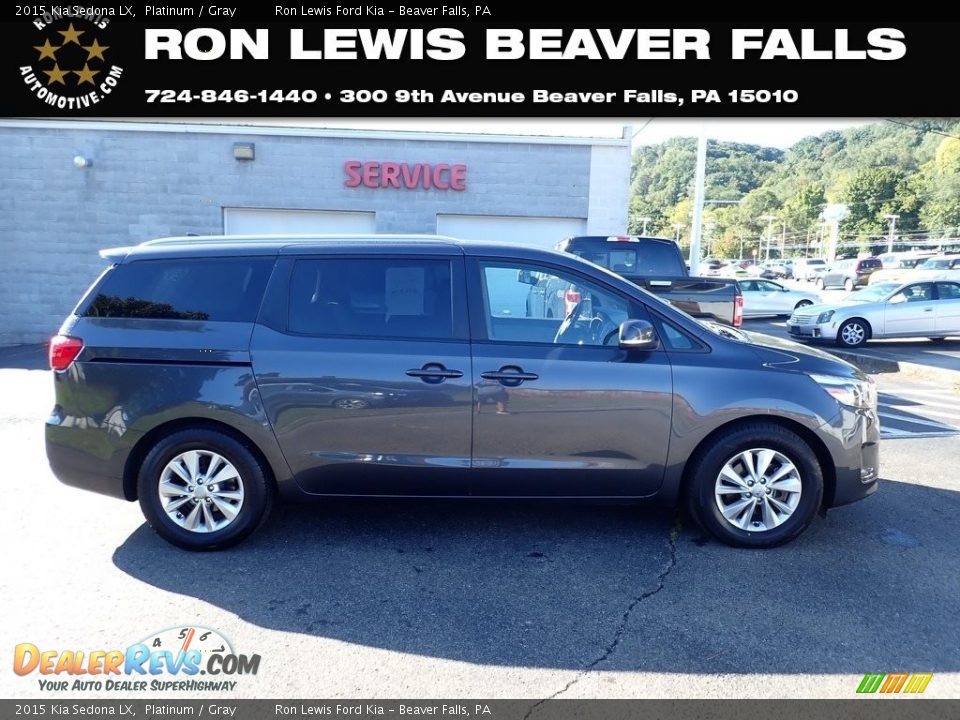 2015 Kia Sedona LX Platinum / Gray Photo #1