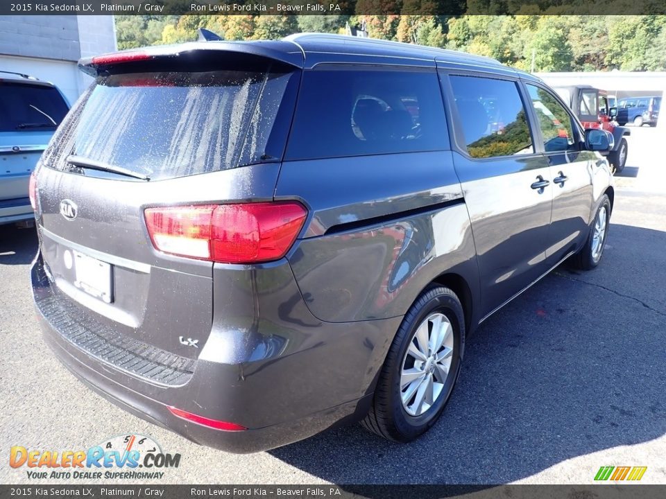 2015 Kia Sedona LX Platinum / Gray Photo #2