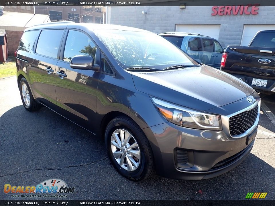 2015 Kia Sedona LX Platinum / Gray Photo #3