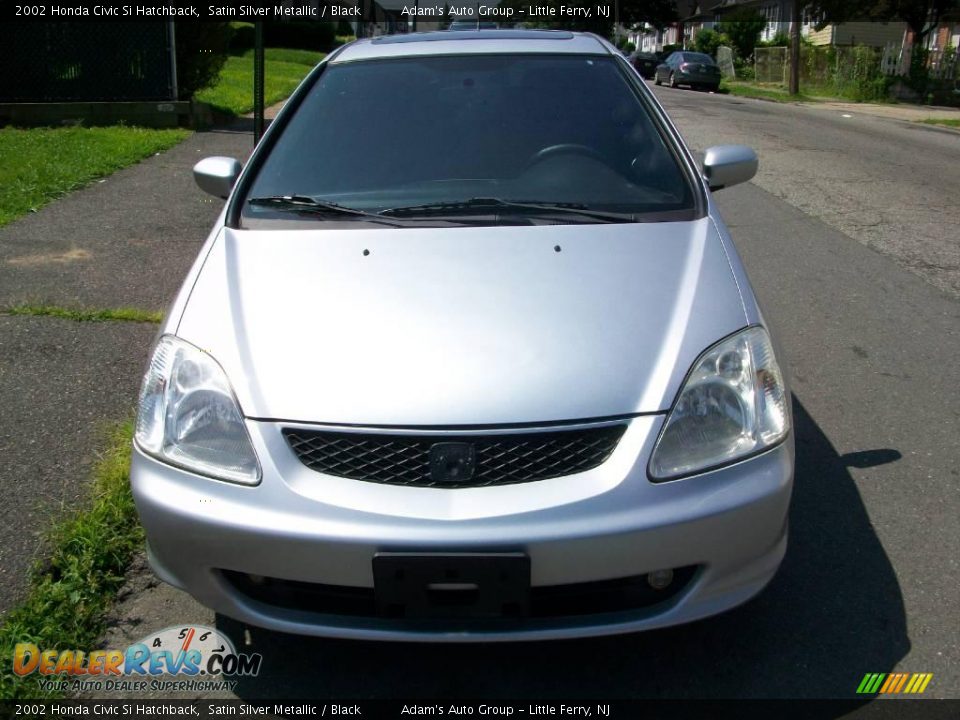 2002 Honda Civic Si Hatchback Satin Silver Metallic / Black Photo #1