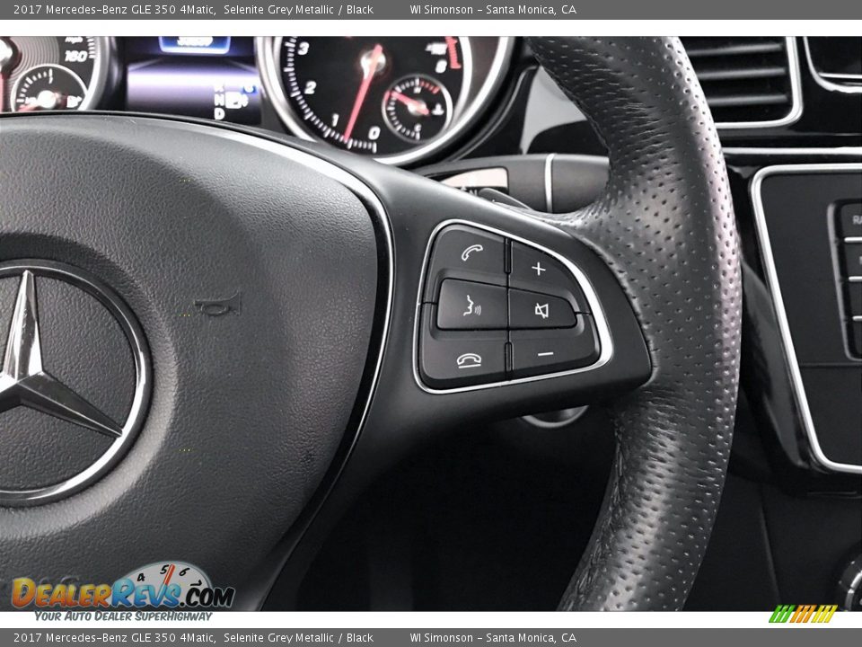 2017 Mercedes-Benz GLE 350 4Matic Selenite Grey Metallic / Black Photo #19