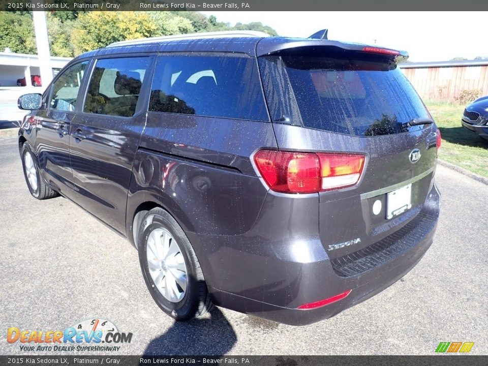 2015 Kia Sedona LX Platinum / Gray Photo #7