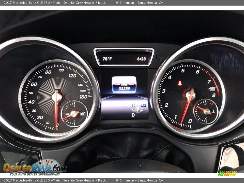 2017 Mercedes-Benz GLE 350 4Matic Selenite Grey Metallic / Black Photo #20