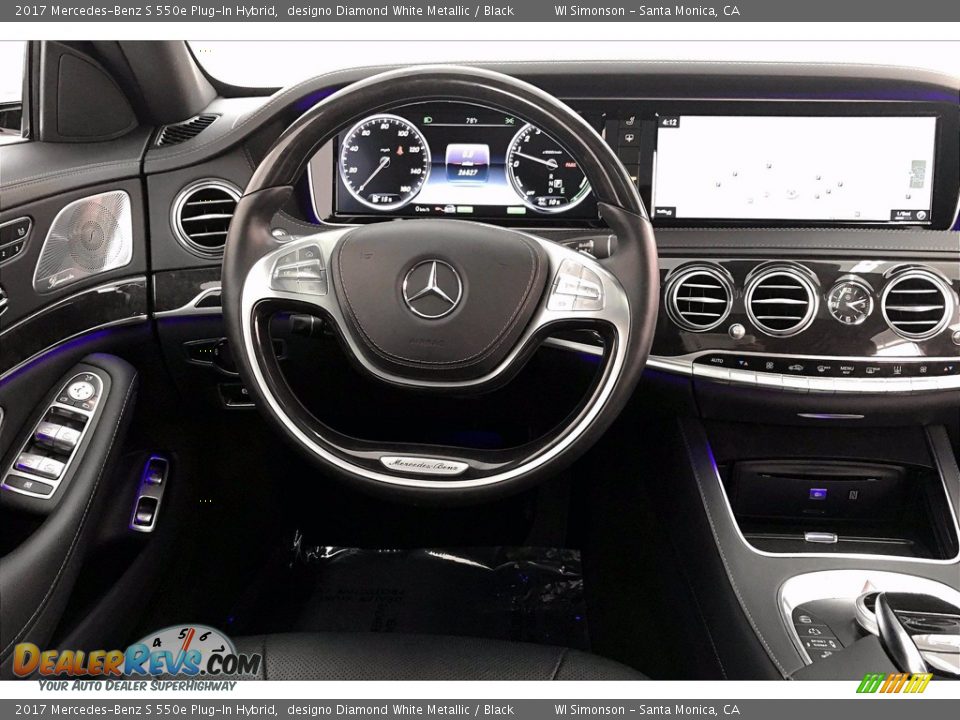 2017 Mercedes-Benz S 550e Plug-In Hybrid designo Diamond White Metallic / Black Photo #4