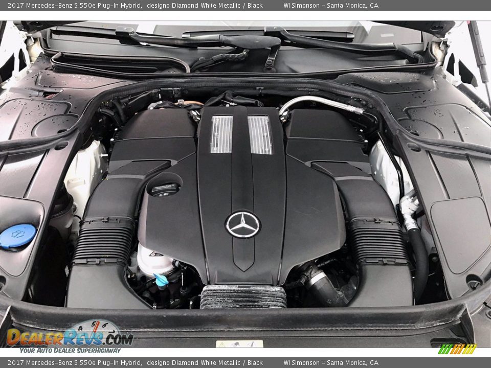 2017 Mercedes-Benz S 550e Plug-In Hybrid designo Diamond White Metallic / Black Photo #9