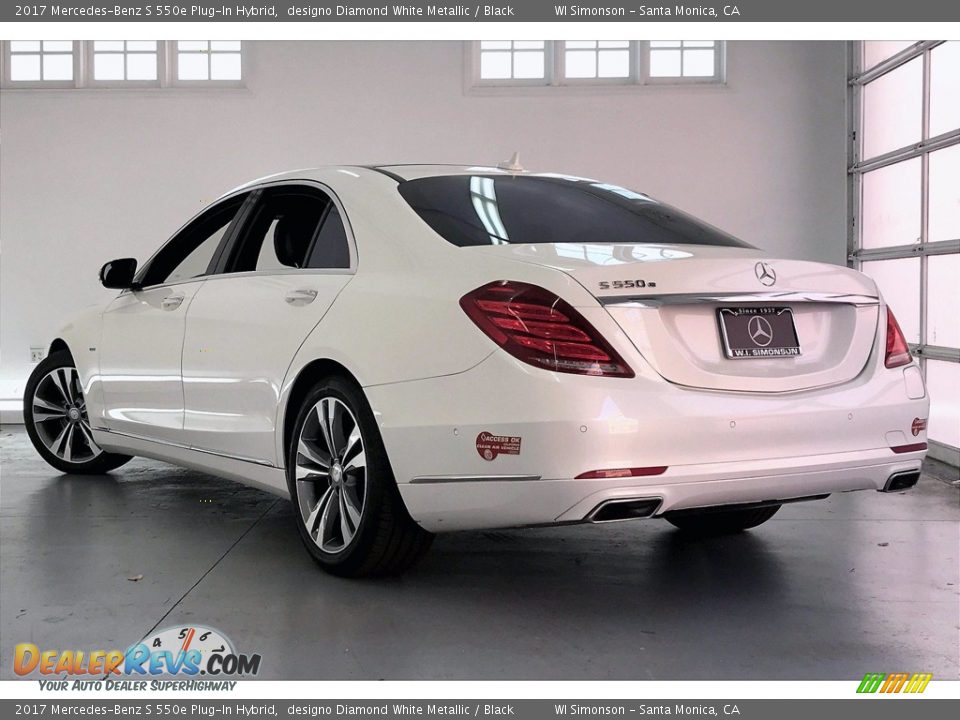 2017 Mercedes-Benz S 550e Plug-In Hybrid designo Diamond White Metallic / Black Photo #10