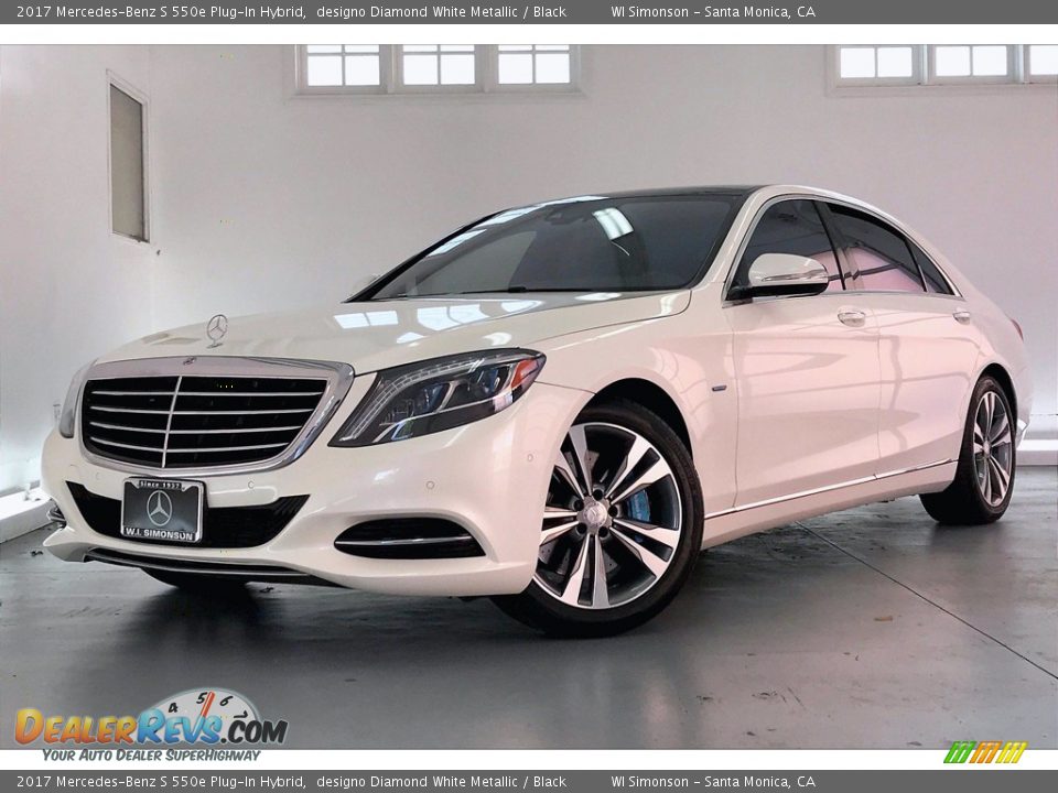 2017 Mercedes-Benz S 550e Plug-In Hybrid designo Diamond White Metallic / Black Photo #12