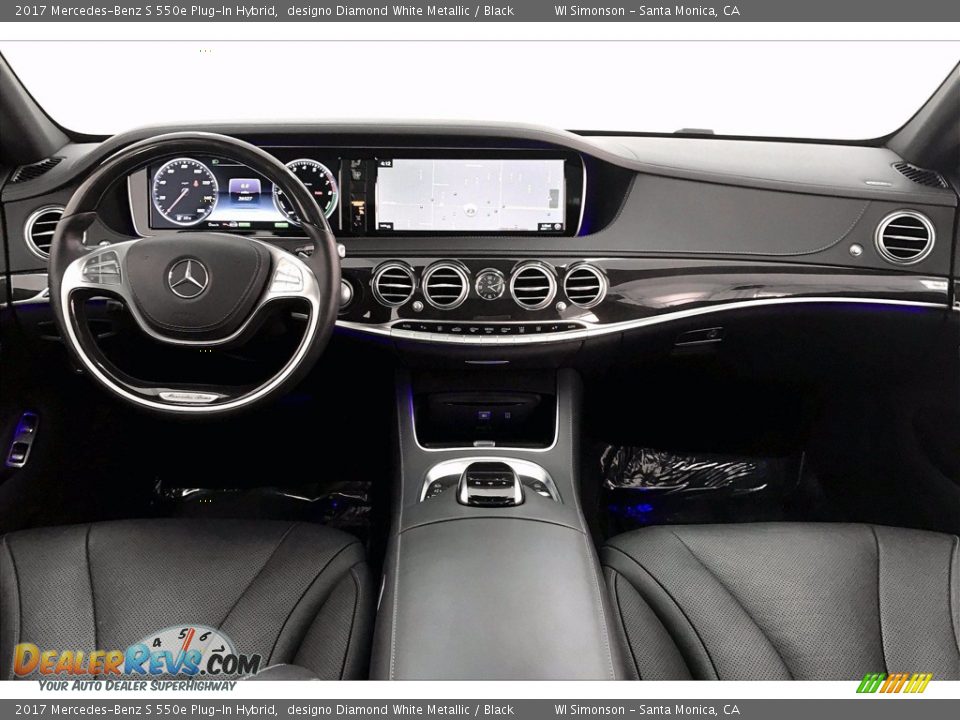 2017 Mercedes-Benz S 550e Plug-In Hybrid designo Diamond White Metallic / Black Photo #17