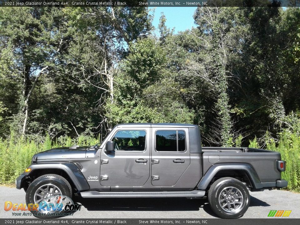 2021 Jeep Gladiator Overland 4x4 Granite Crystal Metallic / Black Photo #1