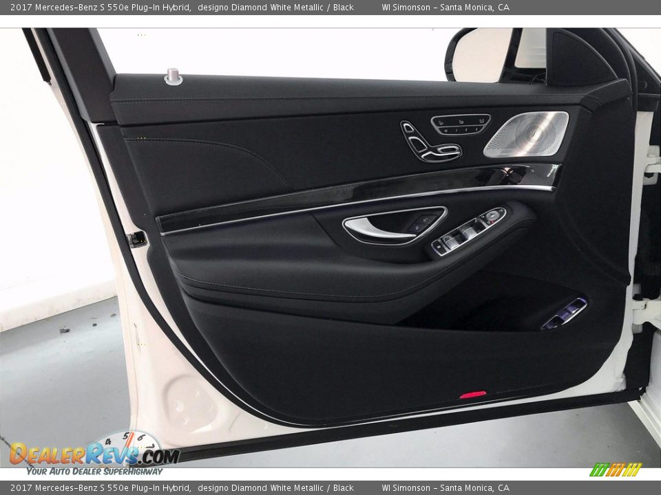 2017 Mercedes-Benz S 550e Plug-In Hybrid designo Diamond White Metallic / Black Photo #25