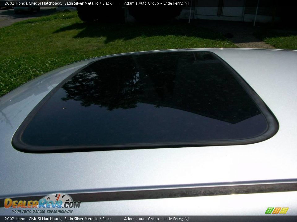 2002 Honda Civic Si Hatchback Satin Silver Metallic / Black Photo #12