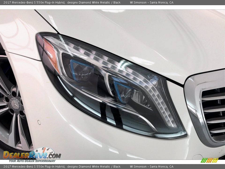 2017 Mercedes-Benz S 550e Plug-In Hybrid designo Diamond White Metallic / Black Photo #32