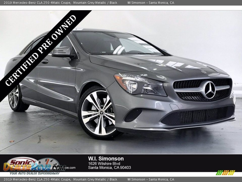 2019 Mercedes-Benz CLA 250 4Matic Coupe Mountain Grey Metallic / Black Photo #1