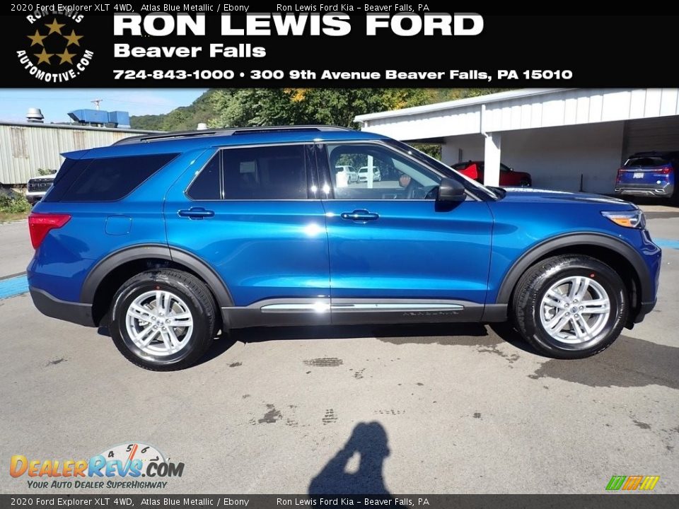 2020 Ford Explorer XLT 4WD Atlas Blue Metallic / Ebony Photo #1