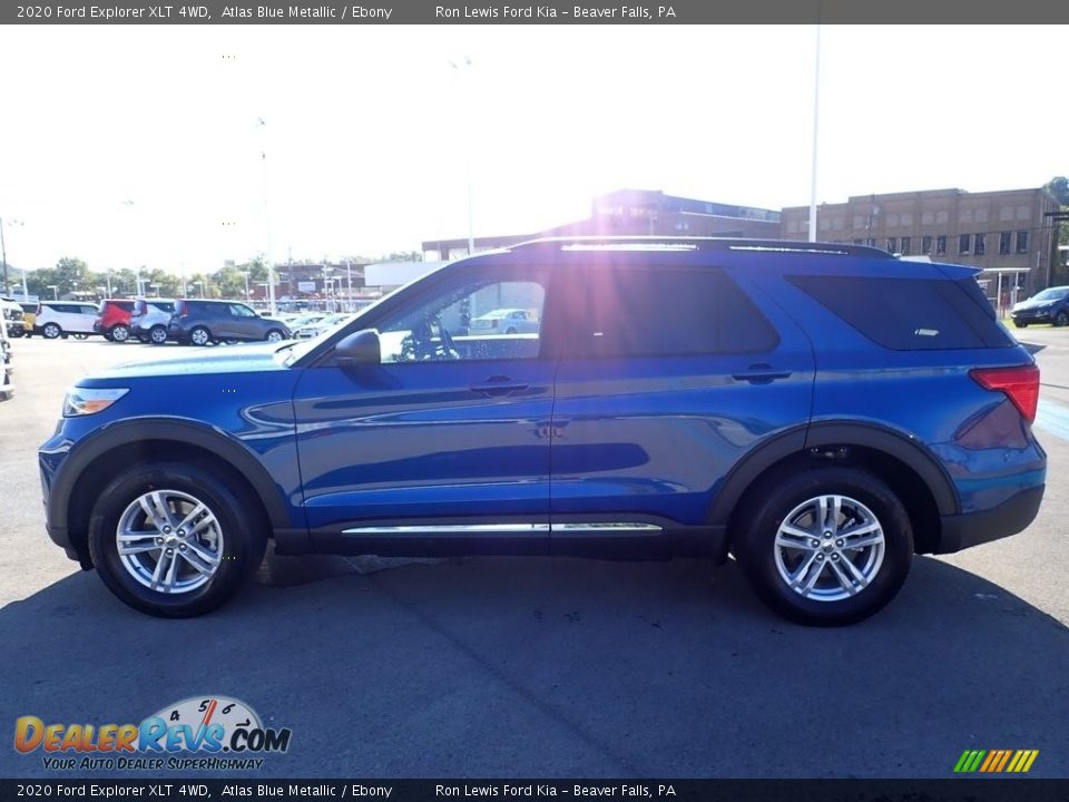 2020 Ford Explorer XLT 4WD Atlas Blue Metallic / Ebony Photo #2