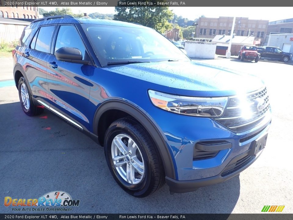 2020 Ford Explorer XLT 4WD Atlas Blue Metallic / Ebony Photo #4