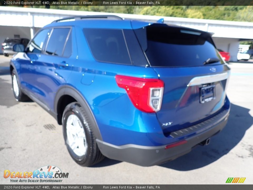 2020 Ford Explorer XLT 4WD Atlas Blue Metallic / Ebony Photo #7