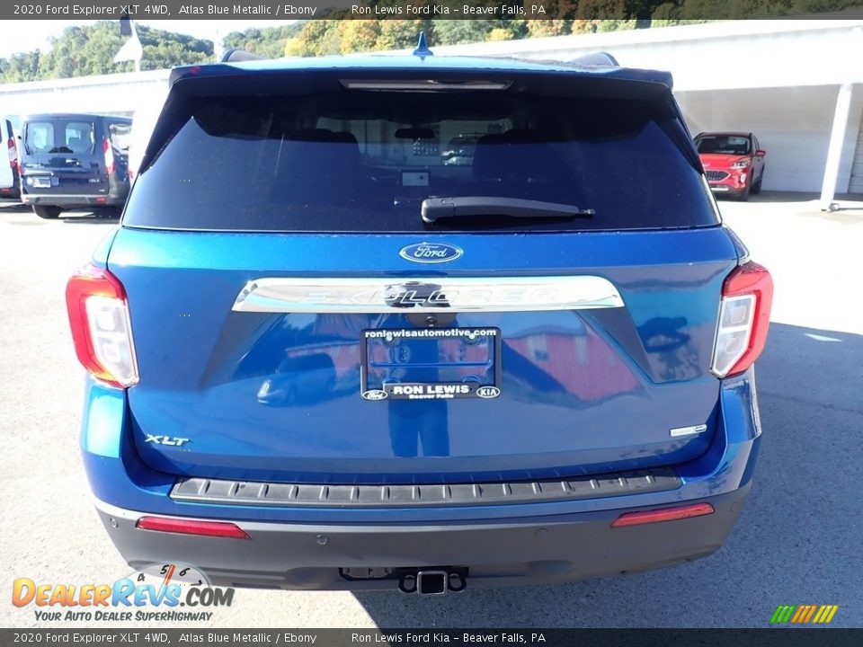 2020 Ford Explorer XLT 4WD Atlas Blue Metallic / Ebony Photo #8