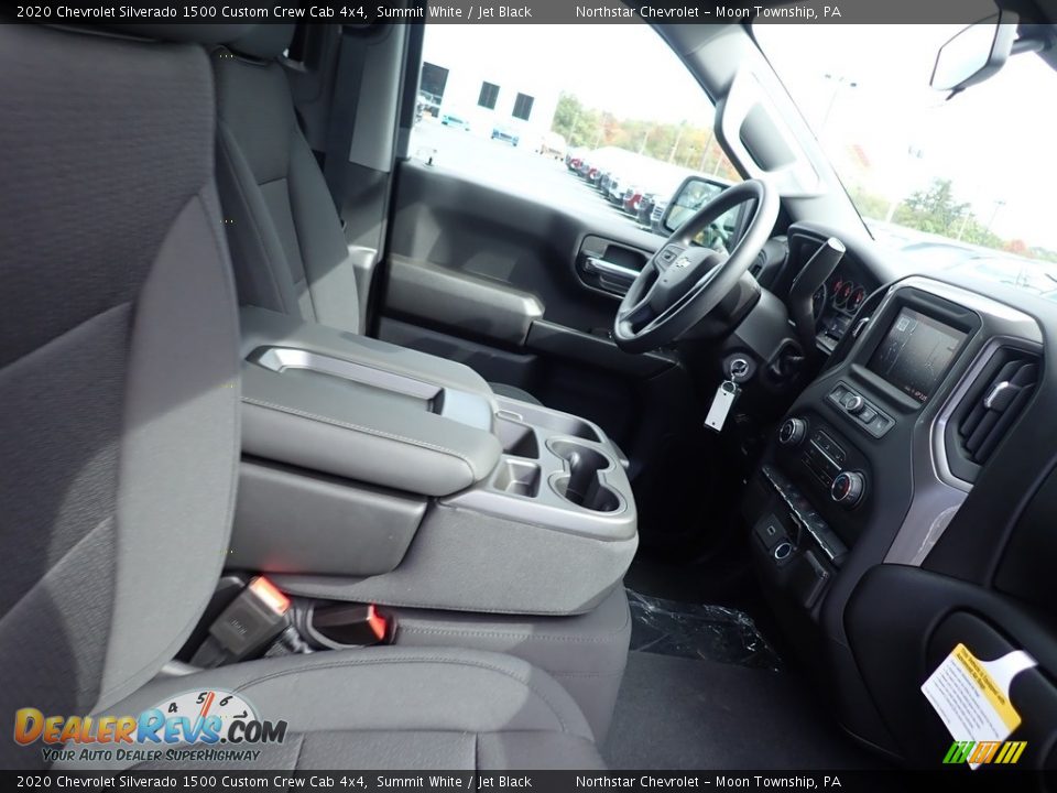 2020 Chevrolet Silverado 1500 Custom Crew Cab 4x4 Summit White / Jet Black Photo #10